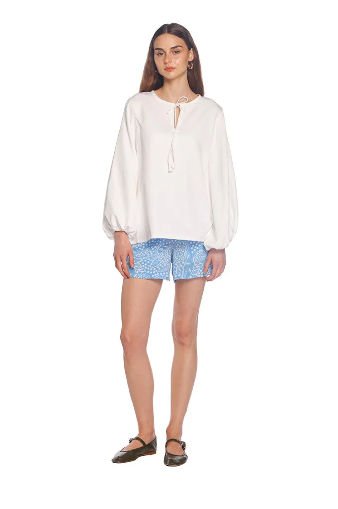White Hibiscus Blouse