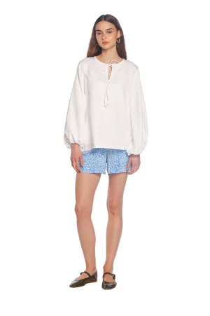 White Hibiscus Blouse