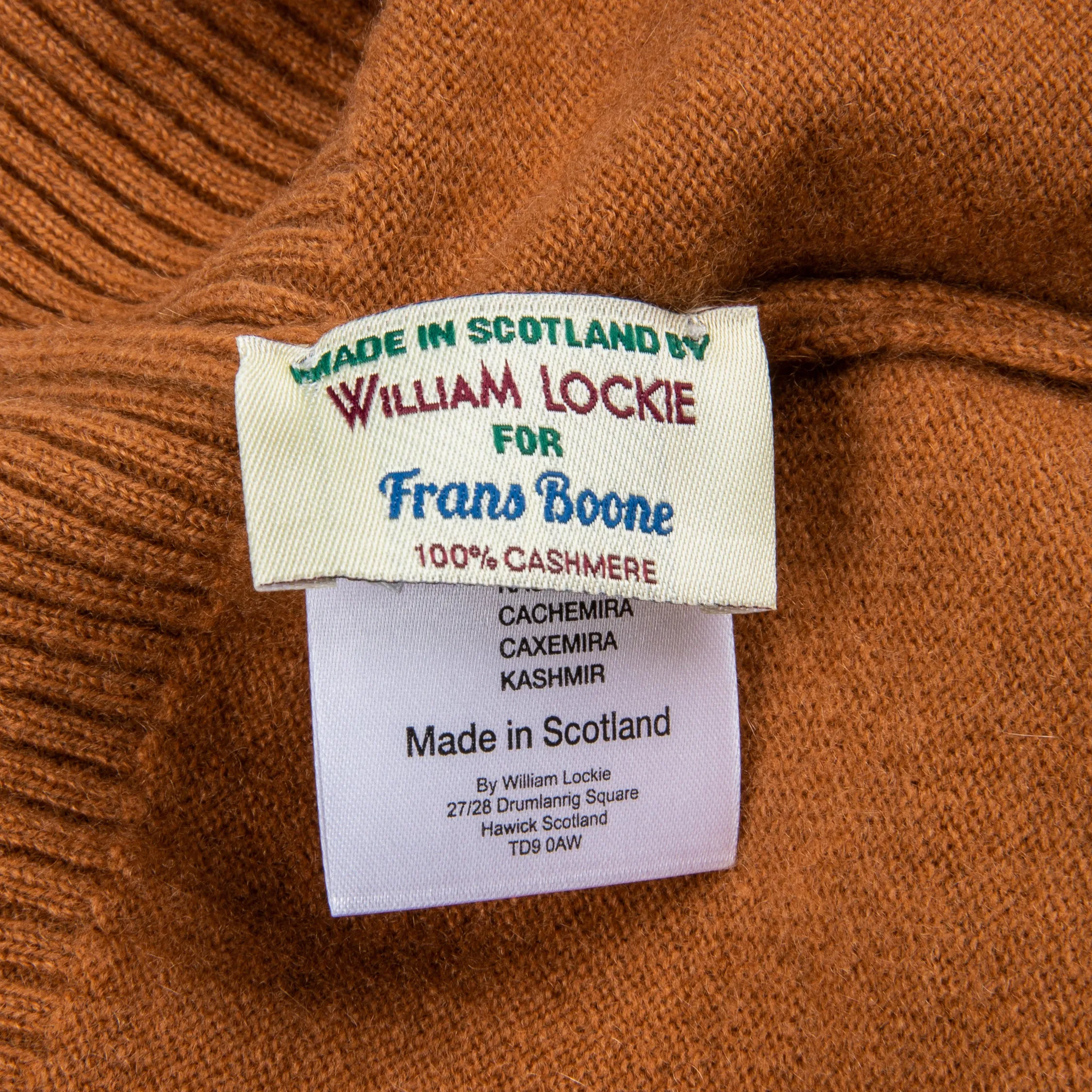 William Lockie x Frans Boone Rob Cashmere Roll-Neck Toffee