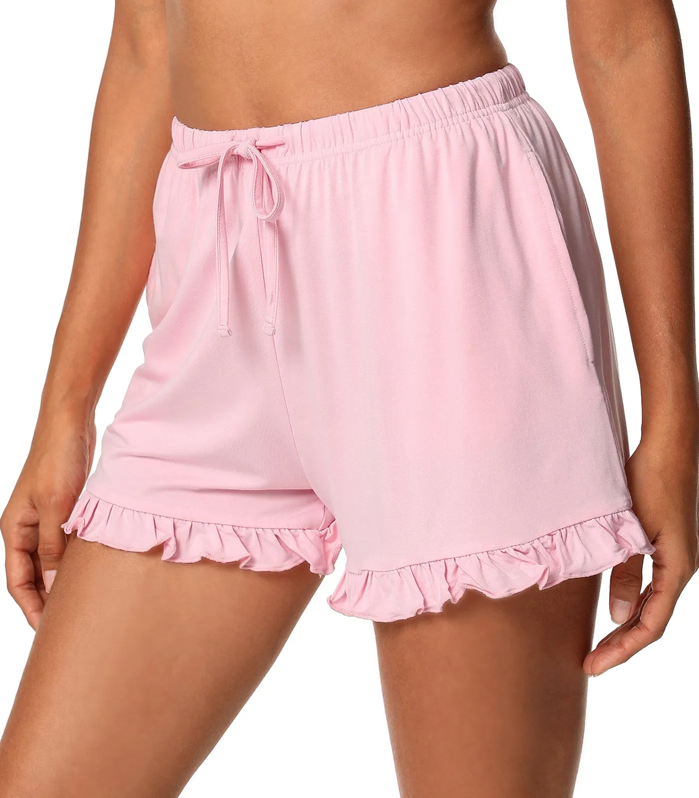 WiWi Soft Sleep Shorts Ruffle Lounge Shorts Bottoms