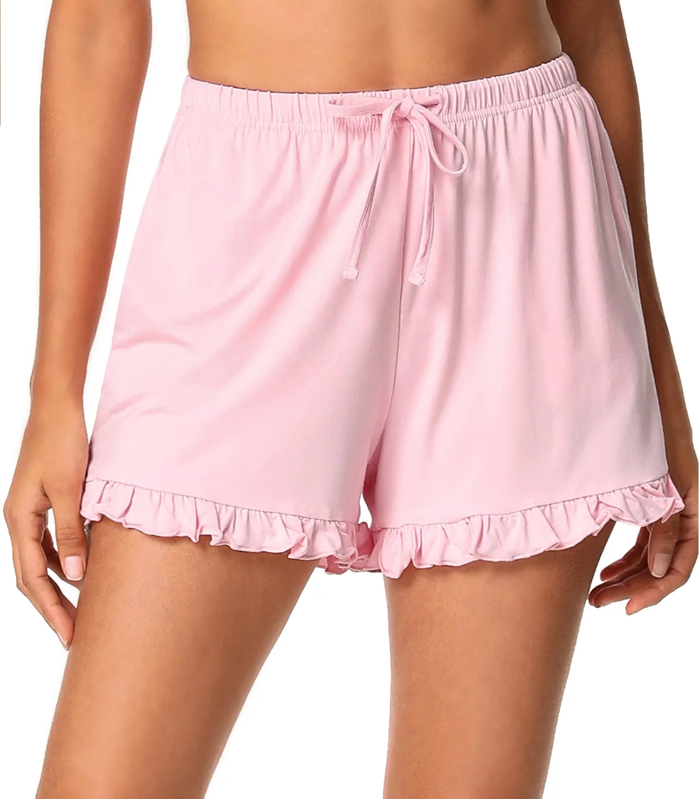 WiWi Soft Sleep Shorts Ruffle Lounge Shorts Bottoms
