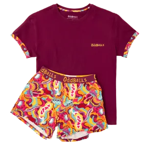 Womens Short Pyjamas - Festival - Shorts & T-Shirt