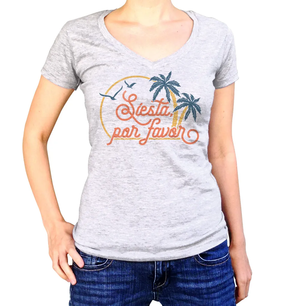 Women's Siesta Por Favor Vneck T-Shirt
