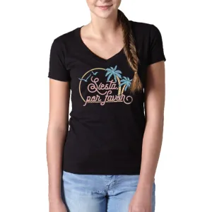 Women's Siesta Por Favor Vneck T-Shirt