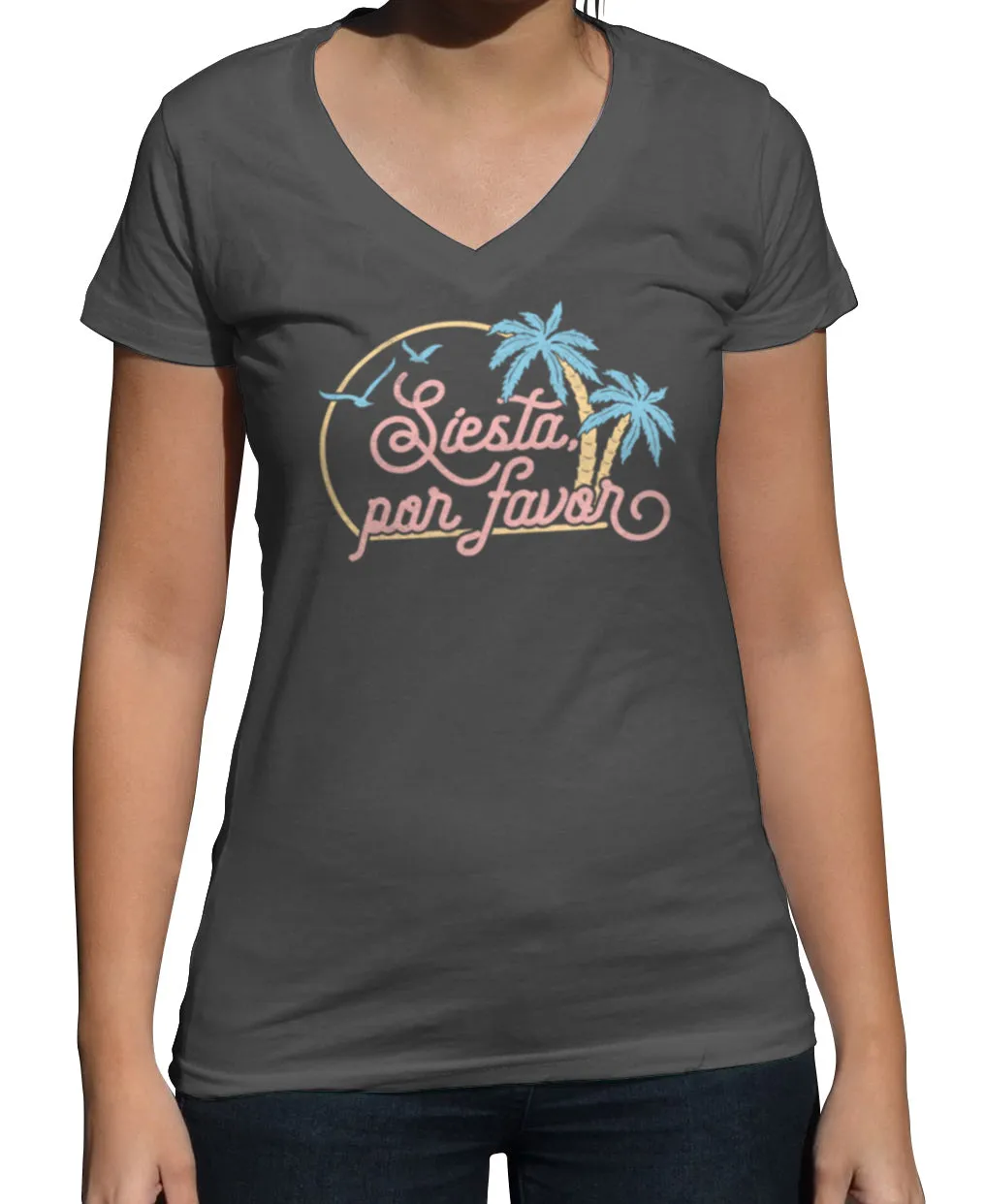 Women's Siesta Por Favor Vneck T-Shirt