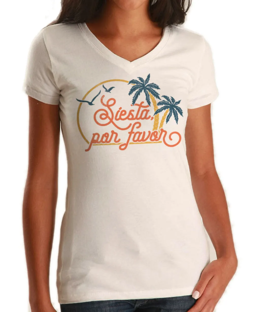 Women's Siesta Por Favor Vneck T-Shirt