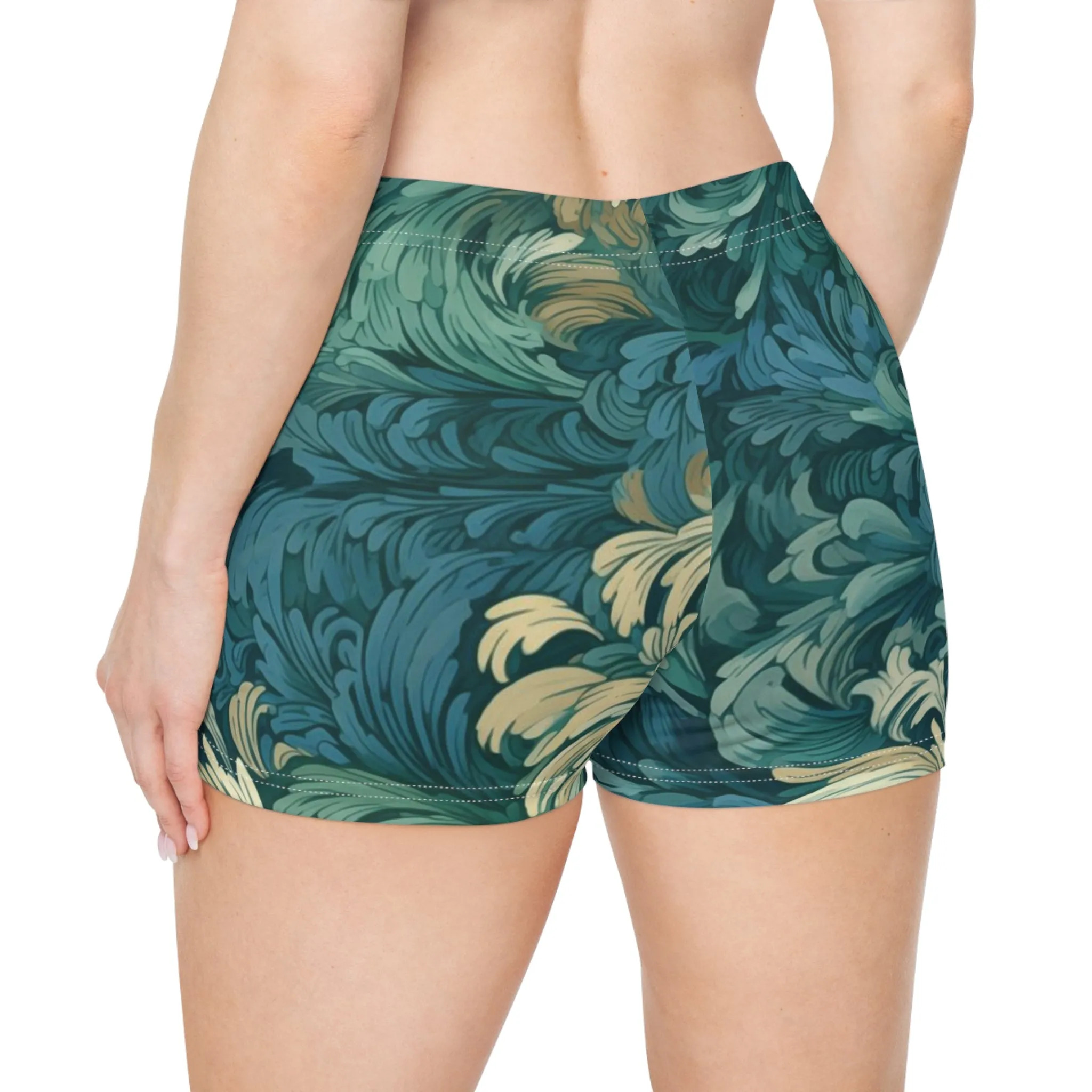 Workout Shorts - Theodoric Phalakasana Brocade