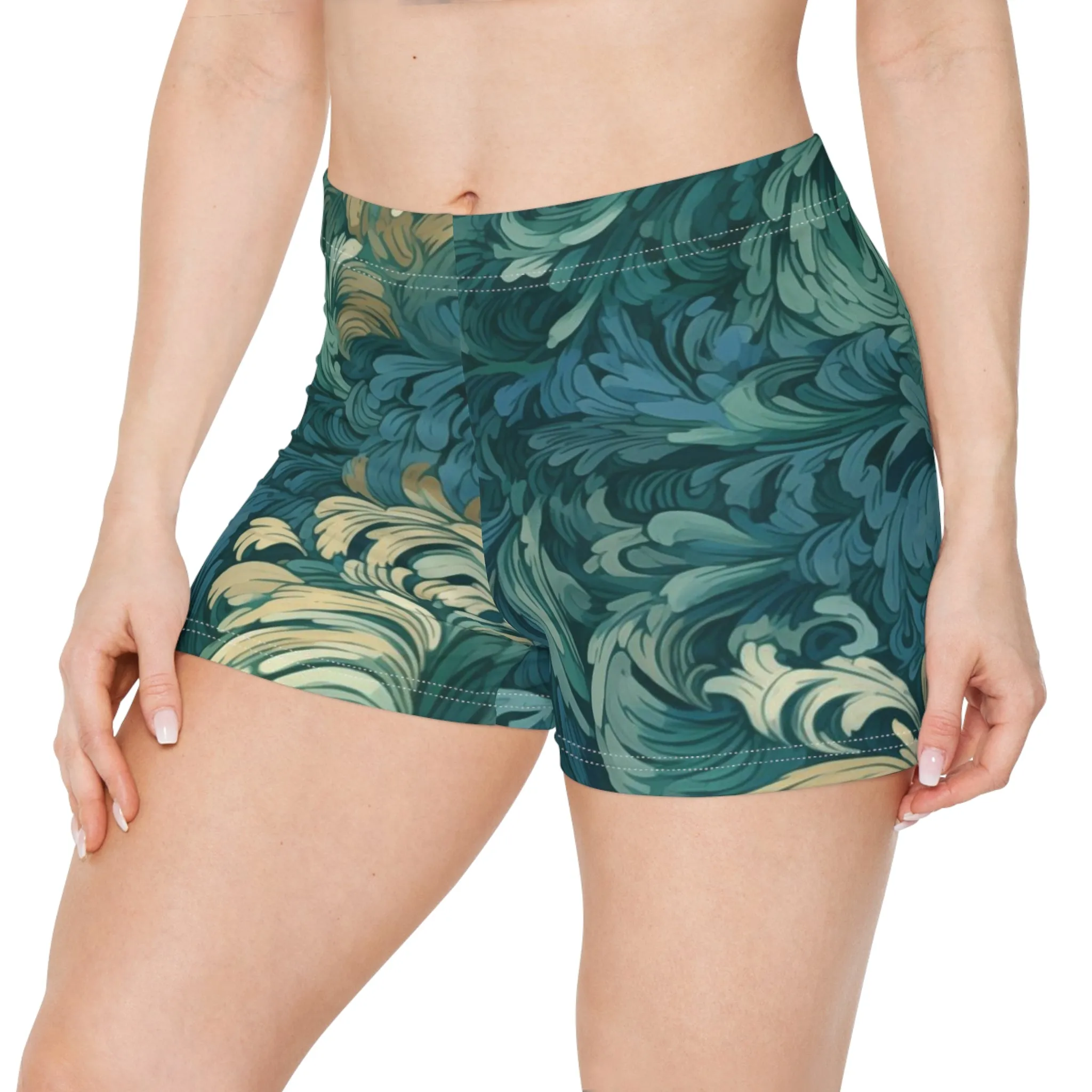 Workout Shorts - Theodoric Phalakasana Brocade