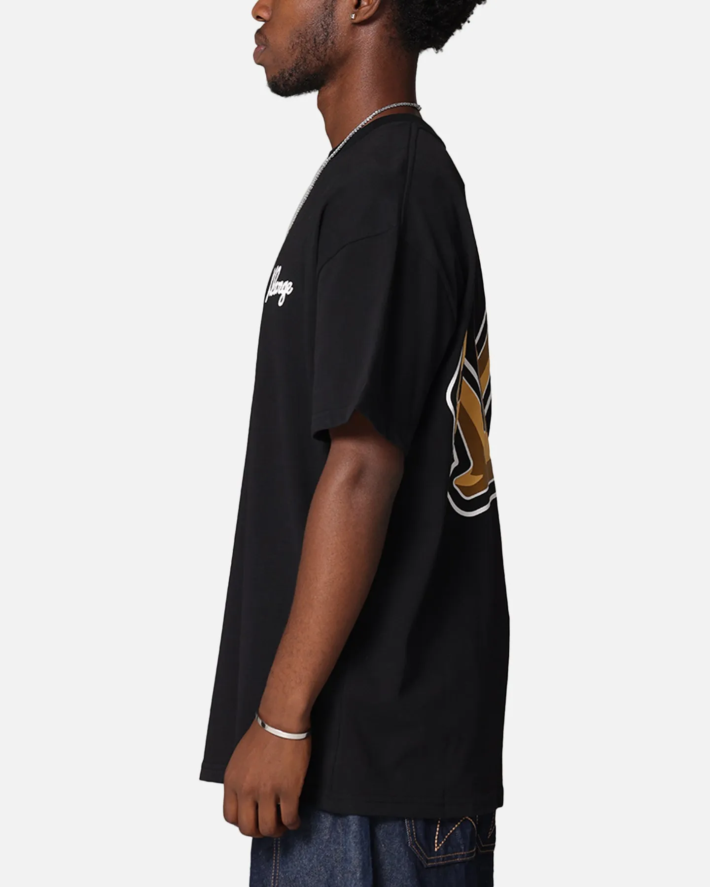 X-Large Folded Crown T-Shirt Solid Black