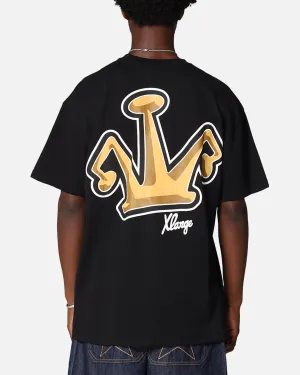 X-Large Folded Crown T-Shirt Solid Black