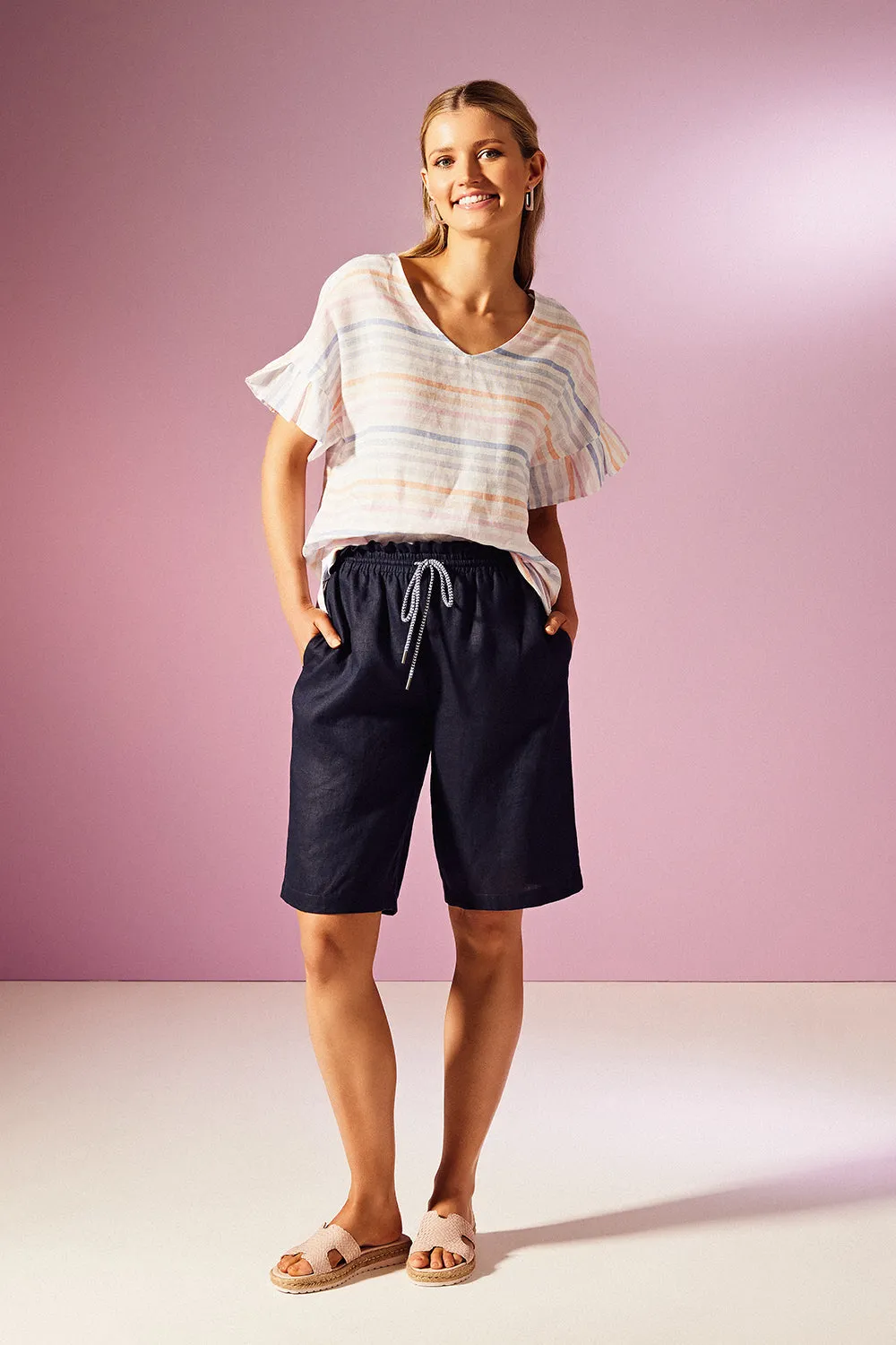 Yarra Trail Easy Linen Short yt23h5781