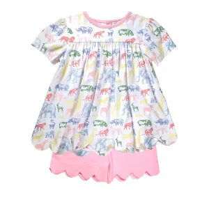 Zoo Friends Girl's Shorts Set